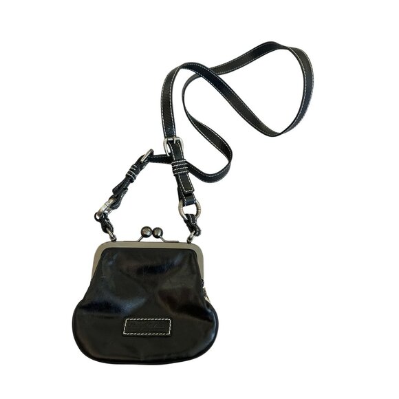 TOMMY BAHAMA Snake Print Leather Kisslock Crossbody Bag - Picture 3 of 8